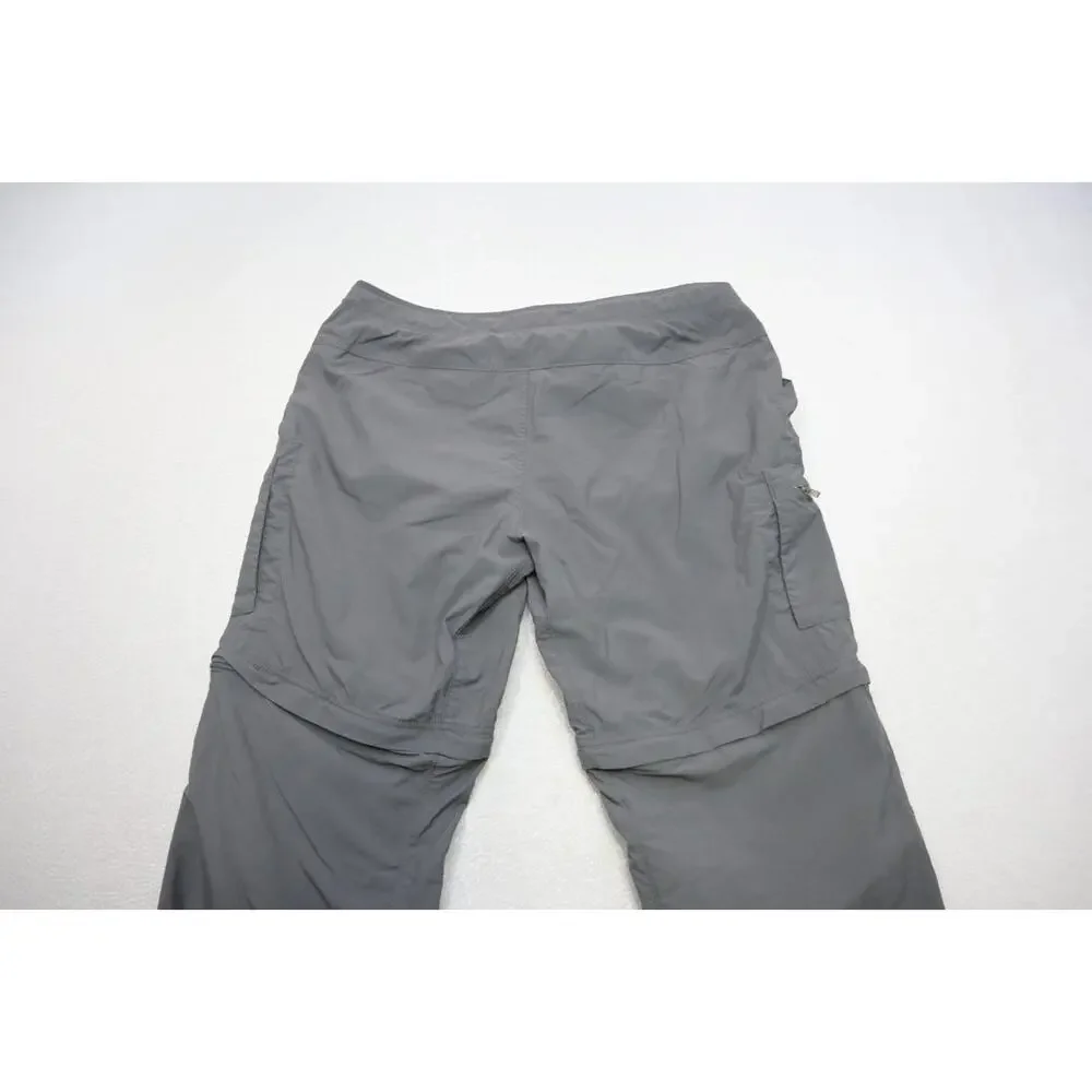 Mountain Hardwear Convertible Cargo Pants Hiking Trekking Gray Womens Sz 12 x 32